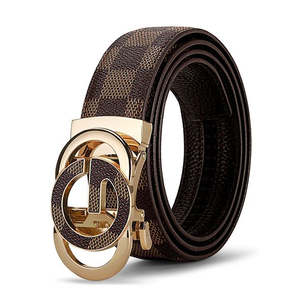 

belts enron-cinto de couro genuno luxo, masculino, signer alta qualida, cinto com fivela automtica marca casual tendncia para xl55, Black;brown