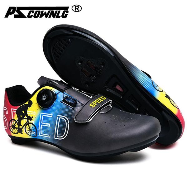 

cycling footwear shoes men road bicycle sneakers outdoor sport ultralight sapatilha ciclismo hombre self-locking spd bike shoe biking, Black