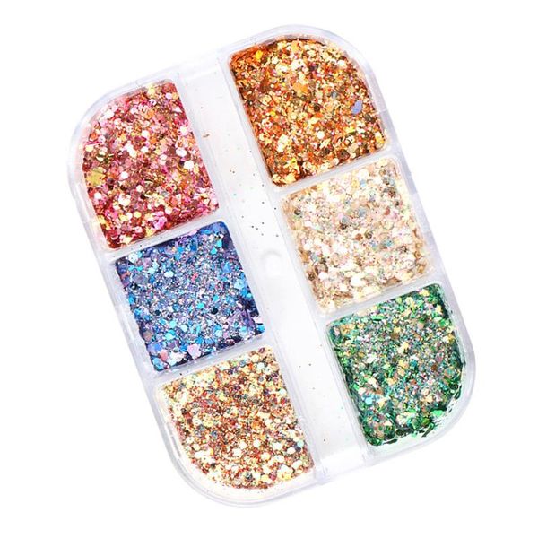

nail glitter 1 box irregular shape art stickers sequins decoration, Silver;gold