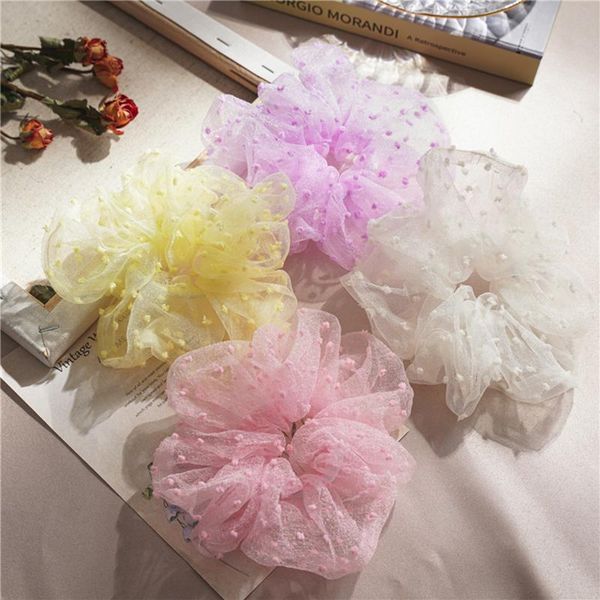 

summer yarn ponytail holder hair band for women elastic ring ties scrunchies hairband headdress jewelry accessories
