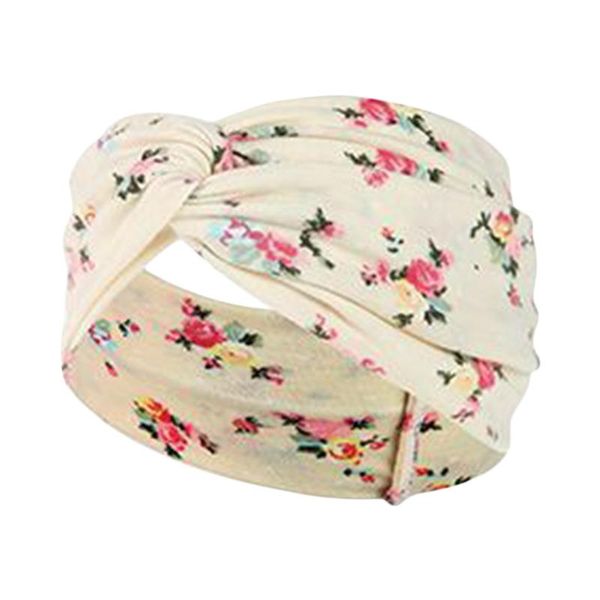 

shower caps wide brim cross headband ladies bohemian print knitted sweat-absorbent headscarf sports yoga excellent