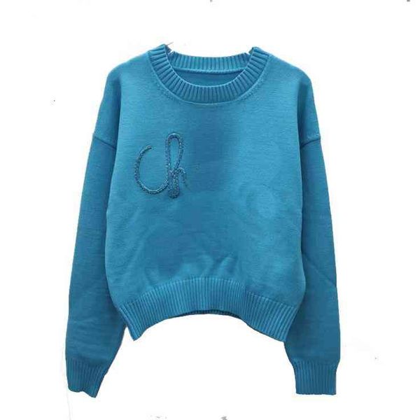 

women's sweaters 912 autumn brand same style crew neck print regular long sleeve black pink red blue women clothes qian 35yg, White;black