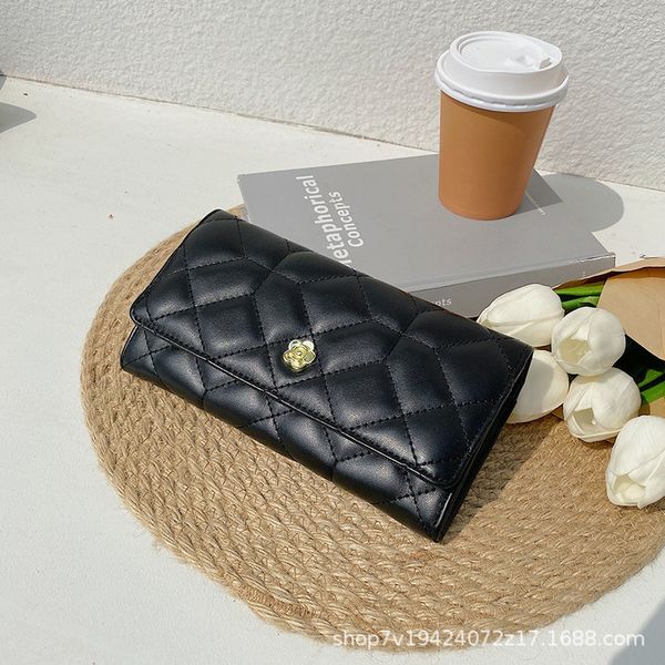 

evening bag 2021 women's handbag fashion wallet large capacity embroidered zipper folding mobile phone