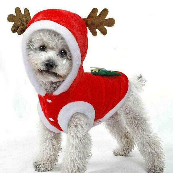 

dog apparel pet clothes christmas puppy costume cartoon for small dogs xmas kitty outfit