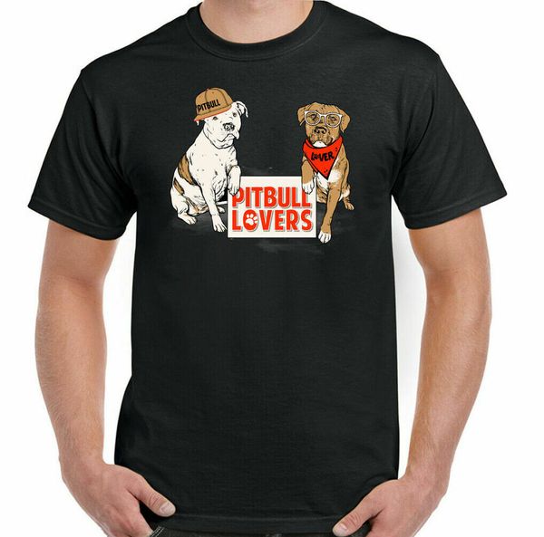 

Pitbull T-Shirt Liebhaber Herren Lustige Haustier Hund Welpe, White;black
