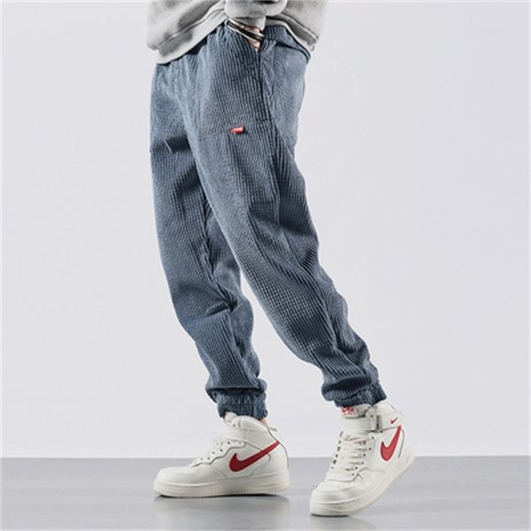 

men's pants corduroy pants, hip hop short urban fashion, woolen jogging clothes, korean style, sweatpants jqc7, Black