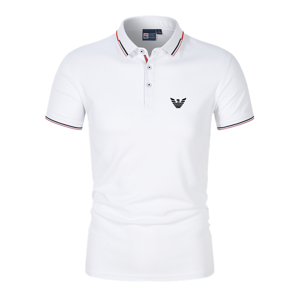 

men's polos summer 2021 short sleeve shirt print logo business casual roller fashion trend s-4xl, White;black