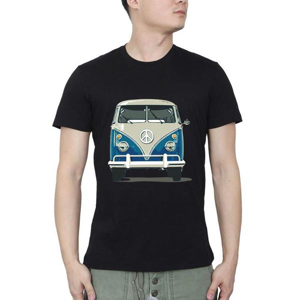 

men's t-shirts hippie bus men clothing t shirt for t-shirt, White;black