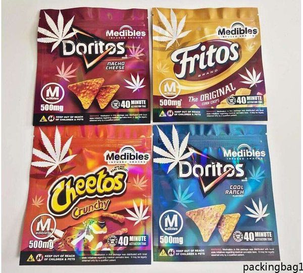 

potato chips arrival 500mg cheetos maylar bags resealable edibles doritos cheese gummi worm edible