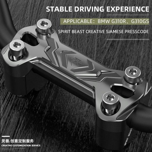 

handlebars spirit beast pressure code mount fixing aluminium cnc accessories for g310gs g310r