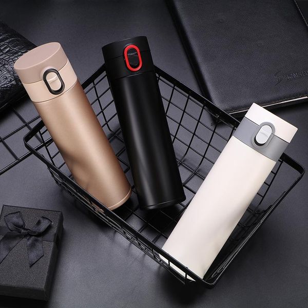 

water bottles modern vacuum flask for business men simple bounce cup creative outdoor sports portable car 304 stainless steel