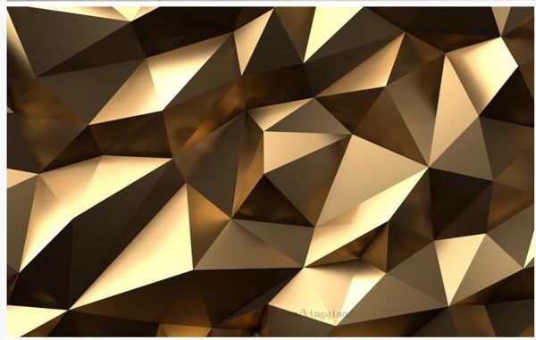 

wallpapers golden low polygon abstract space 3d background wall murals wallpaper for living room