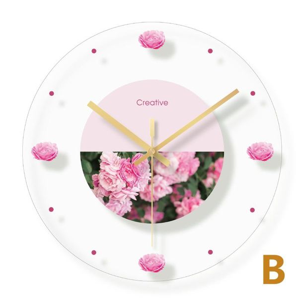 

wall clocks nordic big glass clock mute living room kitchen gift ideas reloj pared madera modern design home decor dd55wc