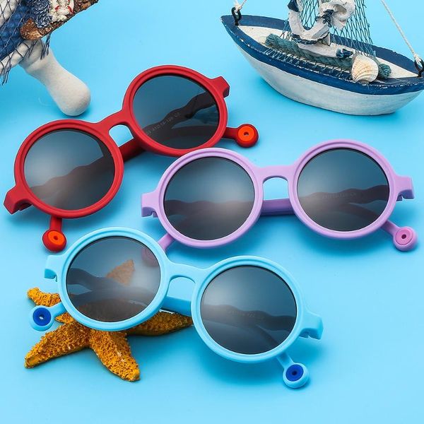 

sunglasses fashion retro round kids blue light glasses children uv400 boys girls baby outdoors oculos de sol infantil