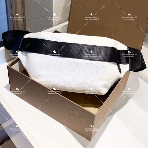 

alphabetic white canvas crossbody bag designer stylish simple all-match women's large casual solid-color purse