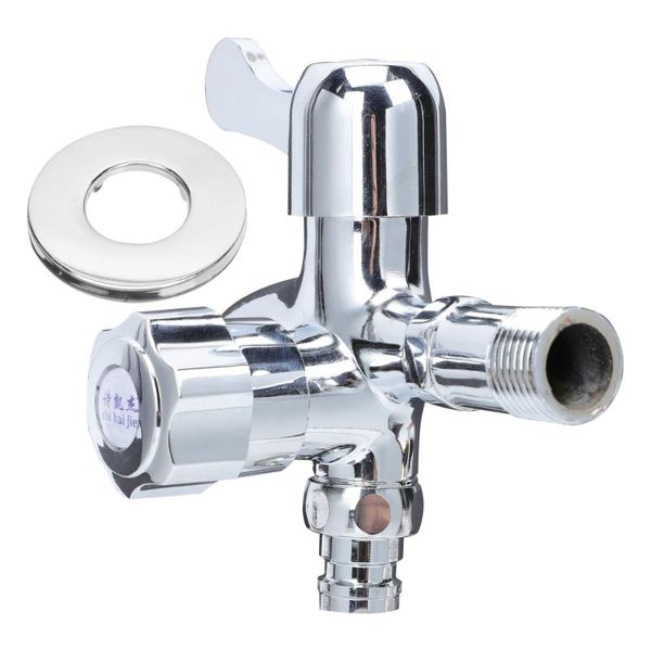

kitchen faucets household bathroom dual-outlet 2-in-1 (silver)