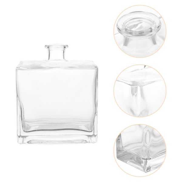 

curtain & drapes glass diffuser bottle square flat flower vase refillable container