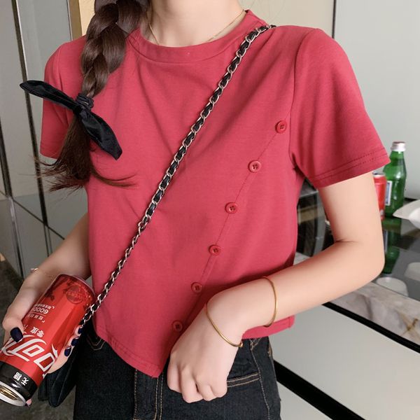 

polos ytx494 irregularly designed thin all-match short-sleeve shirt, White