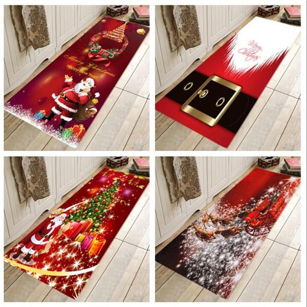 

carpets christmas waterproof oilproof kitchen mat antislip bath soft bedroom floor living room carpet doormat rug