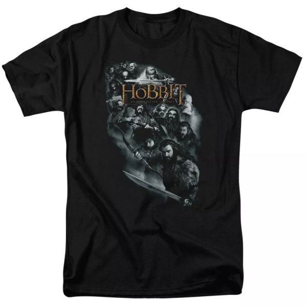 

The Hobbit Cast Of Characters T-Shirt Sizes S-3X NEW, White;black