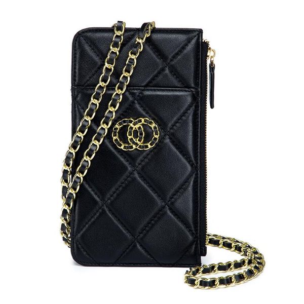 

evening bags sac chain shoulder bag women mobile phone integration sheepskin rhombic pattern mini de luxe femme