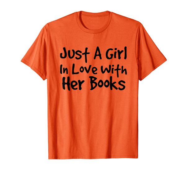 

girl in love with her books | reading library women t-shirt, White;black