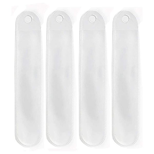 

transparent plastic pencil case single pen sleeve ballpoint gift packaging bag school office 50pcs bags