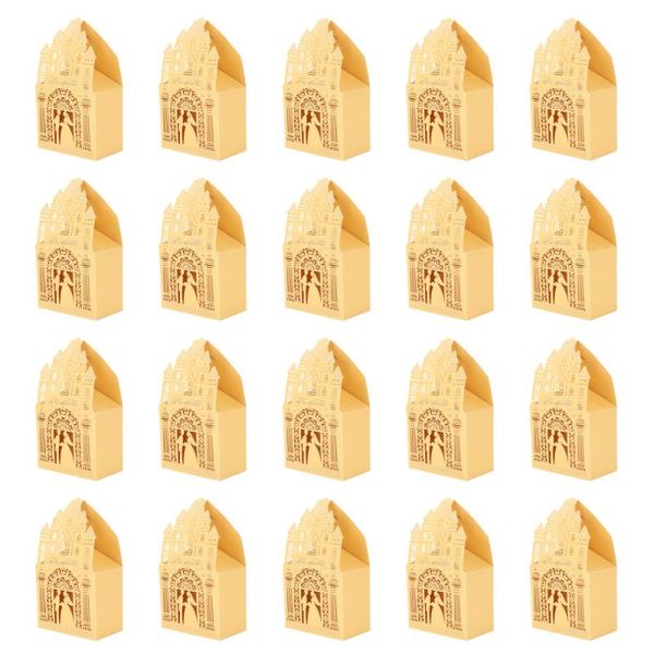 

gift wrap 20pcs delicate wedding candy box decorative church shape for