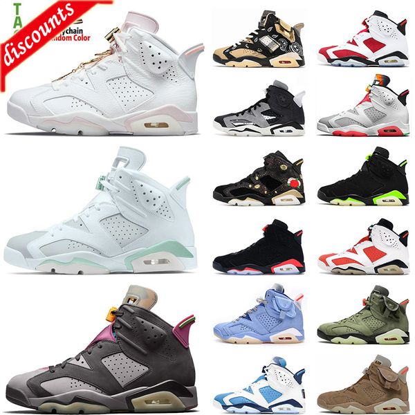 

6s 6 mens basketball shoes sports size 13 gold hoops black infrared khaki unc bordeaux tiffany