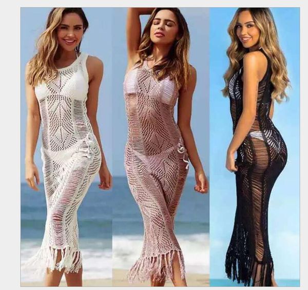 

women's swimwear women boho long maxi dress summer ladies lace beach evening party sundress sleeveless sling dresses vestido, White;black