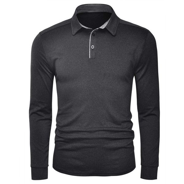 

men's long sleeve quick drying sweatshirt golf t-shirt polo shirt new, White;black