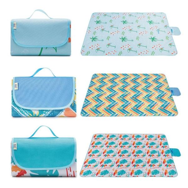 

outdoor pads folding camping mat beach picnic lightweig waterproof sleeping pad moistureproof plaid blanket