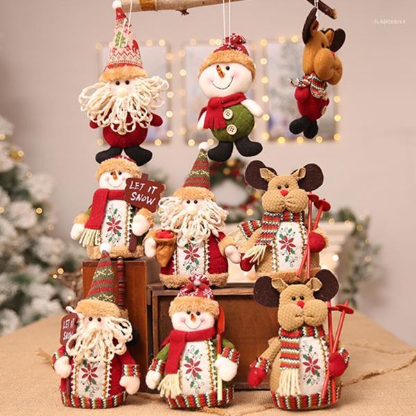 

christmas decorations merry ornaments gift santa claus snowman tree toy doll hang for year home decor 40%off1