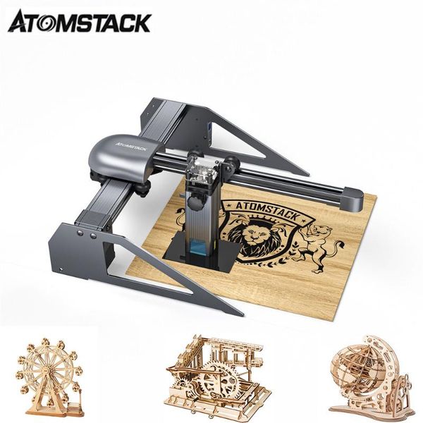 

printers atomstack p7 m40 40w mini deskwood acrylic leather laser engraving and cutting machine