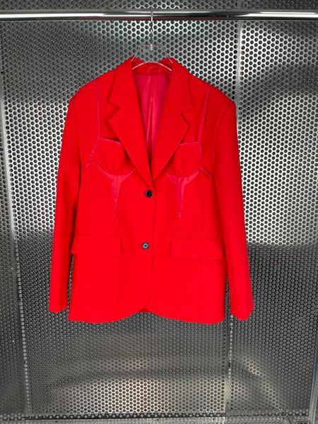 

women's suits & blazers the early autumn 2021 splicing jackets 1026, White;black