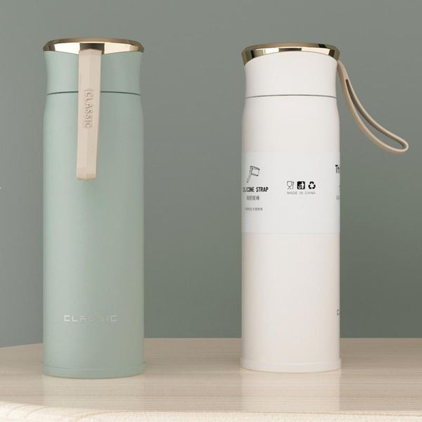 

water bottles outdoor portable stainless steel with lid straw cup wine tumblers mugs double wall vacuum insulated bottle