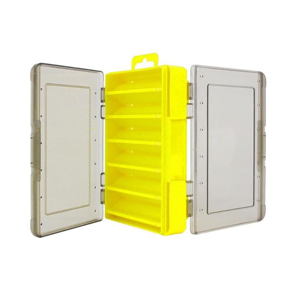 

double sided fishing lure storage tackle case drain hole fish organizer box accessories