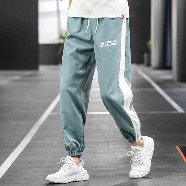 

male harem pants streetwear hip hop cord ankle length harajuku sweatpants, Black