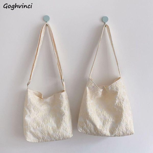 

evening bags white jacquard fresh shoulder women big capacity girls underarm hasp canvas bag portable texture elegant handbags shopping