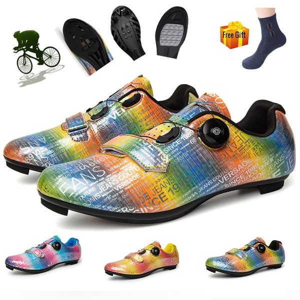 

cycling footwear shoes autumn road bicycle sneakers professional mountain self-locking biking zapatillas ciclismo bike, Black