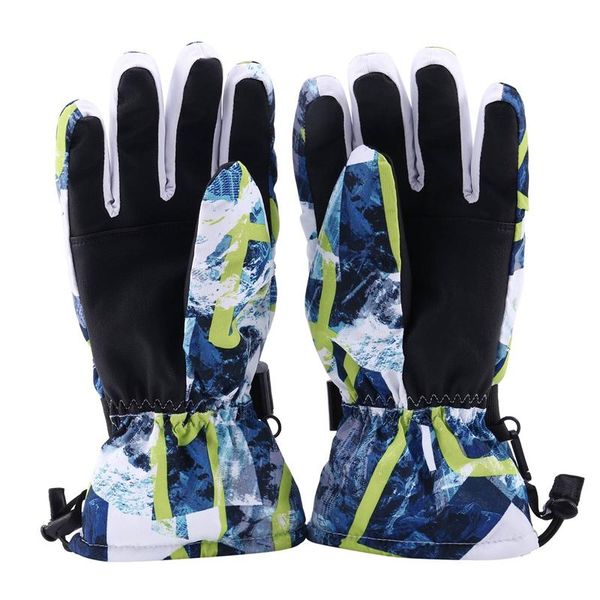 

cycling gloves l ski men and women winter warm waterproof outdoor hiking, Black