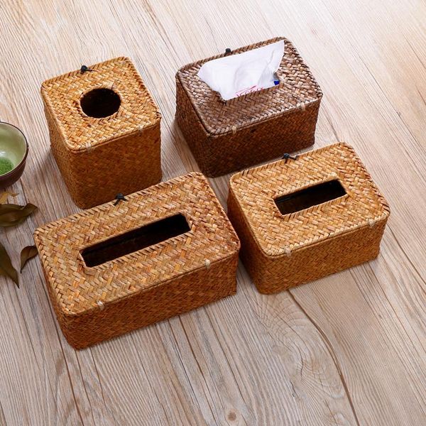 

tissue boxes & napkins modern car box creative deskrattan paper storage living room boite mouchoir home decor dj60tb