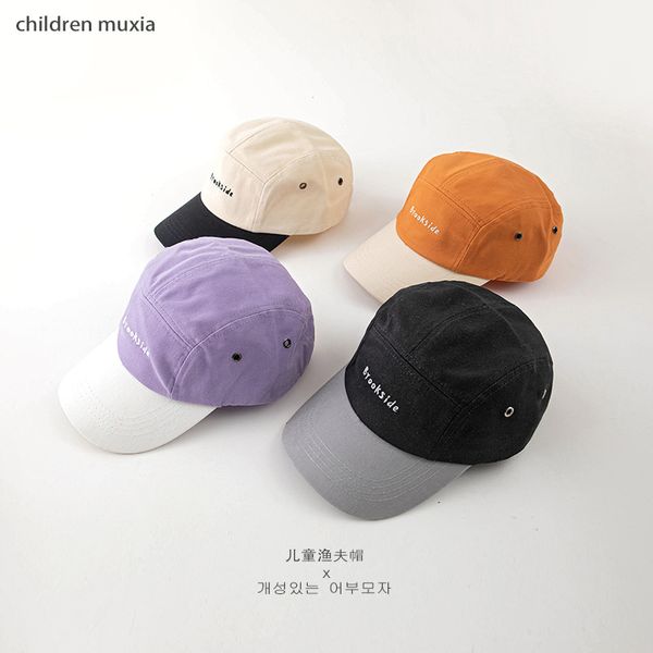 

boys' girls' letters duck tongue hat baby color matching children's travel sunscreen sunshade baseball hat tide, Blue;gray