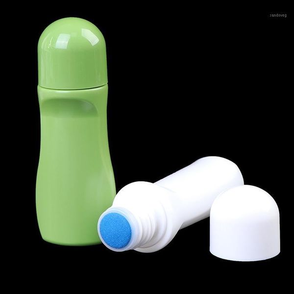 

storage bottles & jars bottle with sponge applicator 60ml liquid head for body care refillable