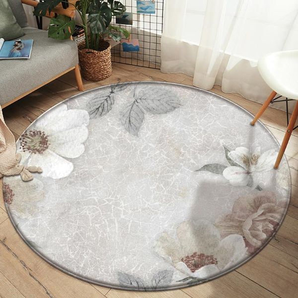 

carpets alfombra printed flannel area rug 2021 simplicity flower non-slip room floor carpet bedroom for living home &