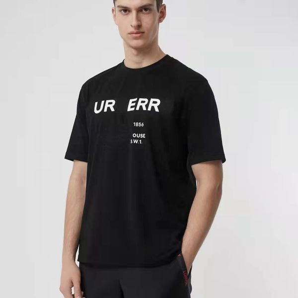 

men dress fashions 100% cotton short-sleevedh t shirt loose trend boys half-sleeved simple letters luxurys designers t-shirt, White;black