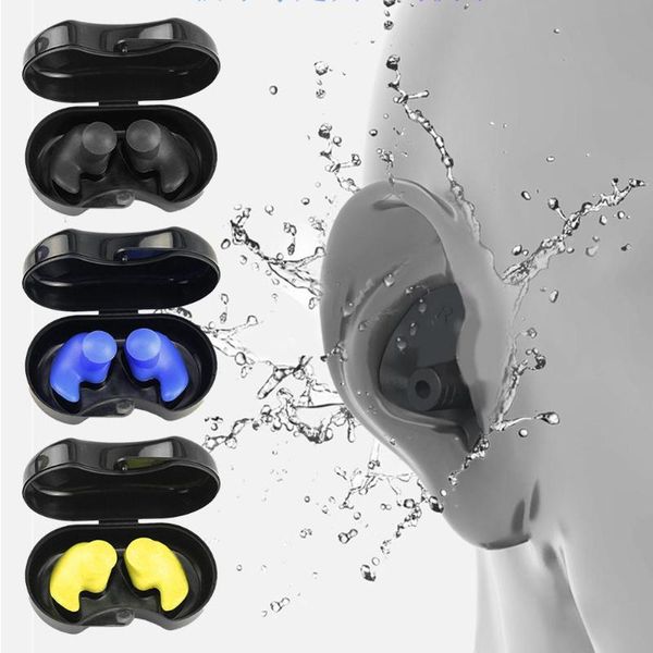 

nose clip swimming earplugs waterproof reusable silicone ear plugs diving water surf swim proof touch buds pool tool