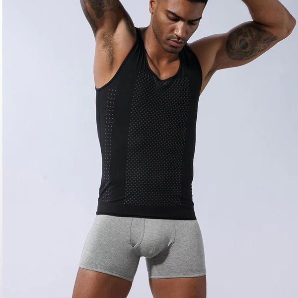 

men's body shapers men corset, Black;brown