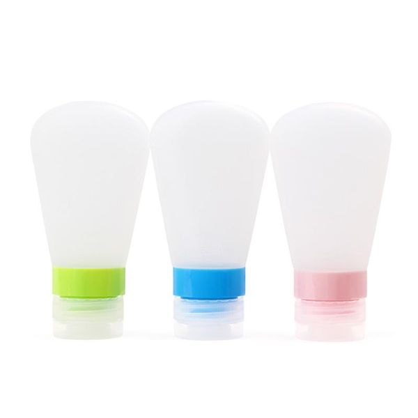 

2pcs shampoo travel wash bag silicone lotion bottle sub-bottle set shower gel cosmetic empty storage bottles & jars