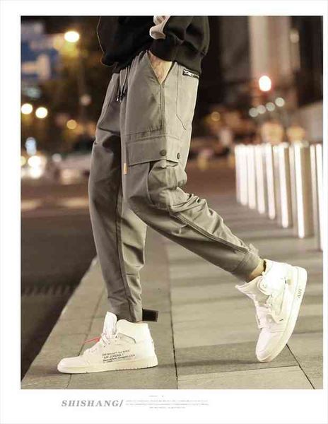 

street wear black harem pants mens punk pants with elastic waist with ribbons casual skinny jogging pants men hip hop